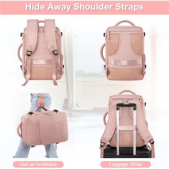 Travel Backpack for Women, Flight Approved Carry On Backpack